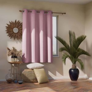 AmeliaHome AMELIAHOME ZASŁONA BLACKOUT EYELETS PINK 140X175 1PC 4