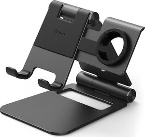 Podstawka Ringke Ringke Super Folding Stand składana podstawka na telefon tablet i Apple Watch czarny (ACST0008) 1