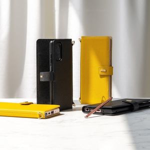 Ringke Ringke Folio Signature skórzane etui z klapką i paskiem na ramię do Samsung Galaxy Note 20 czarny (FS79R55) 4