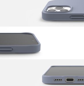 Ringke Ringke Air S ultracienkie żelowe etui pokrowiec iPhone 12 Pro / iPhone 12 szaroniebieski (ADAP0030) 8
