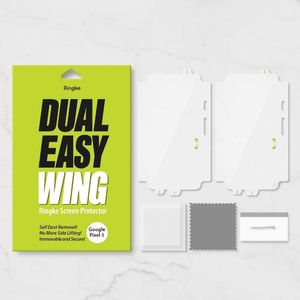 Ringke Ringke Dual Easy Wing 2x łatwa w przyklejeniu folia na ekran i boki Google Pixel 5 (8809758105607) 13