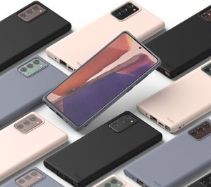 Ringke Ringke Air S ultracienkie żelowe etui pokrowiec Samsung Galaxy Note 20 różowy (ADSG0023) 11