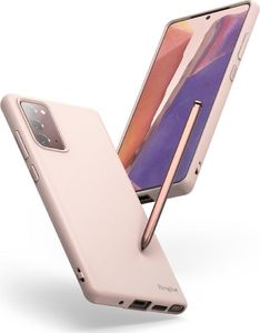 Ringke Ringke Air S ultracienkie żelowe etui pokrowiec Samsung Galaxy Note 20 różowy (ADSG0023) 6