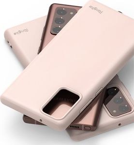 Ringke Ringke Air S ultracienkie żelowe etui pokrowiec Samsung Galaxy Note 20 różowy (ADSG0023) 7
