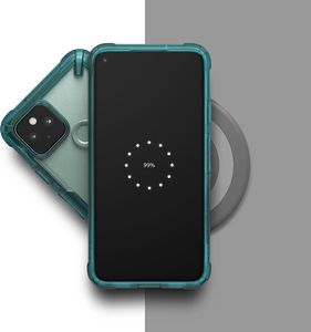 Ringke Ringke Fusion X etui pancerny pokrowiec z ramką Google Pixel 5 zielony (FXGG0015) 3