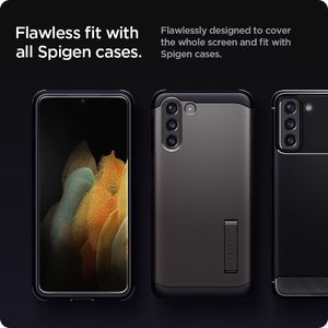 Spigen SZKŁO HARTOWANE SPIGEN GLAS.TR EZ FIT 2- PACK GALAXY S21+ PLUS 4