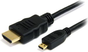 Kabel MediaRange HDMI Micro - HDMI 1m czarny (MRCS146) 1