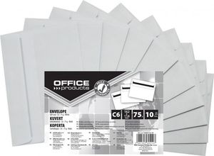 Office Products Koperty samoklejące OFFICE PRODUCTS, SK, C6, 114x162mm, 75gsm, 10szt., białe 2