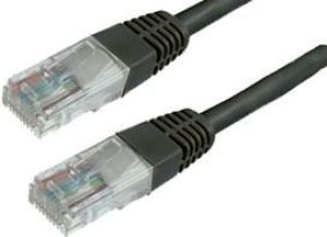 MediaRange Patchcord, UTP, Cat6, 1m, czarny (MRCS119) 1