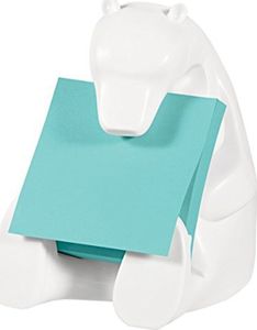 Post-it Podajnik do karteczek samoprzylepnych POST-IT Miś (Bear-330), biały, w zestawie 1 bloczek Super Sticky Z-Notes 1