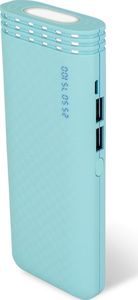 Powerbank Setty Power bank z latarką Setty 4800 mAh miętowy 1
