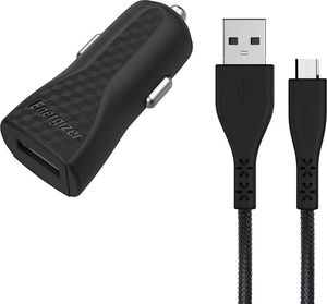 Ładowarka Energizer Energizer Hardcase Ładowarka samochodowa 1USB 1A z kablem micro czarna Lifetime 1