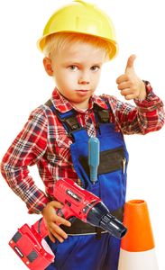 MalPlay Wiertarka Wkrętarka dla dzieci GOOD HELPER Czerwona na baterie 2