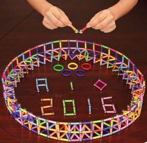 MalPlay Klocki Magnetyczne, Układanka 3D 320 elementów 15