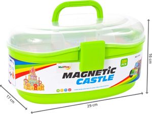 MalPlay Klocki Magnetyczne, Układanka 3D 320 elementów 3