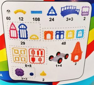 MalPlay Klocki Magnetyczne, Układanka 3D 320 elementów 5