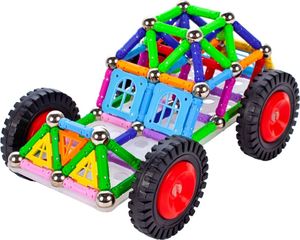 MalPlay Klocki Magnetyczne, Układanka 3D 320 elementów 8