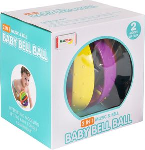 MalPlay Kula Piłka Interaktywna Grzechotka Sensoryczna dla malucha Światło Dźwięk 11