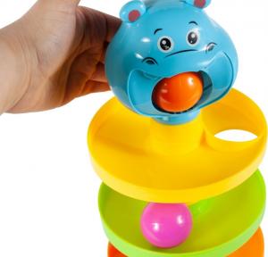 MalPlay Kuleczkowa Piramida Hipcio zjeżdżalnia 40 cm (108288) 5