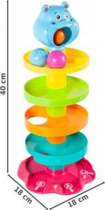 MalPlay Kuleczkowa Piramida Hipcio zjeżdżalnia 40 cm (108288) 9