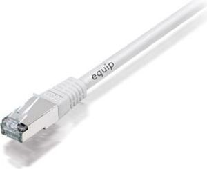 Equip Patchcord, S/FTP, Cat6A, PIMF, HF, 15m, bialy (605618) 1