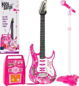 MalPlay Gitara Elektryczna dla Dzieci Wzmacniacz Mikrofon 2 kolory 1