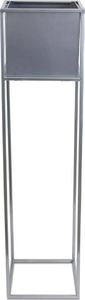 HowHomely Nowoczesny kwietnik stojak chrom 90 cm metalowy 2