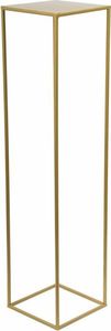 HowHomely Złoty nowoczesny kwietnik stojący 130 cm metalowy 1