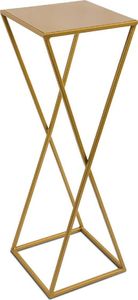 HowHomely Nowoczesny metalowy kwietnik stojący 70 cm złoty 1