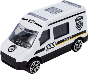 MalPlay Samolot Interaktywny + Pojazdy Policyjne Otwierany z Dźwiękiem i Światłem 13