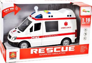 MalPlay KARETKA AMBULANS z Dźwiękiem I Światłem 1:16 NAPĘD 9