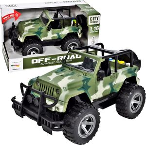 MalPlay AUTO TERENOWE JEEP 1:16 INTERAKTYWNE WRANGLER MORO 1