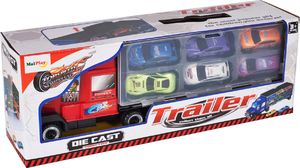 MalPlay CIĘŻARÓWKA Z METALOWYMI AUTAMI TIR I LAWETA POJAZD 10