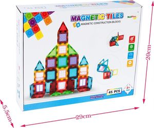 MalPlay Klocki Magnetyczne Układanka MAGNETIC 3D 70 elem. 3