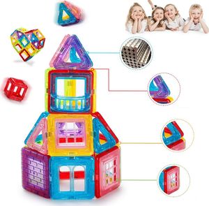 MalPlay Klocki Magnetyczne Układanka MAGNETIC 3D 70 elem. 4