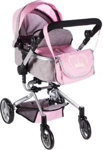 MalPlay WÓZEK DLA LALEK GŁĘBOKI SPACERÓWKA Z TORBĄ GONDOLA 12