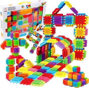 MalPlay Klocki Konstrukcyjne Wafle Kreatywne Do Budowania JEŻYKI 140el. 1