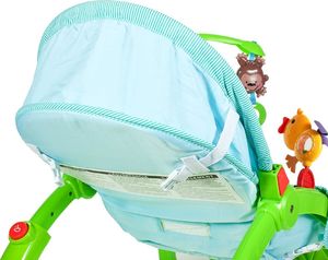 MalPlay LeŻaczek bujaczek fotelik 3w1 Lew 0-18kg Wibracja 11