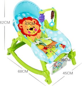 MalPlay LeŻaczek bujaczek fotelik 3w1 Lew 0-18kg Wibracja 3