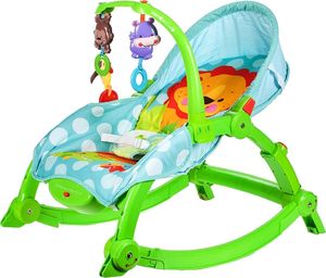 MalPlay LeŻaczek bujaczek fotelik 3w1 Lew 0-18kg Wibracja 6