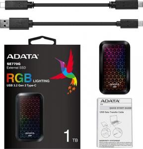 Dysk zewnętrzny SSD ADATA SE770G 1TB Czarny (ASE770G-1TU32G2-CBK) 2