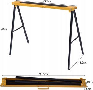 Costway Koziołki warsztatowe stojaki składane 2 szt 4
