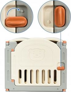 Costway Kojec modułowy dla dzieci z pozytywką 6