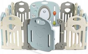 Costway Składany kojec dla dzieci z bramką bezpieczeństwa 3