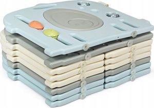 Costway Składany kojec dla dzieci z bramką bezpieczeństwa 5