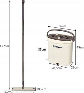 Mop Costway Mop z wiadrem (CL11733) 6