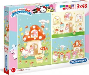 Clementoni Puzzle 3x48 Super Kolor Hello Kitty 1