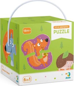 Dodo Puzzle 2-3-4 Zwierzęta leśne 1