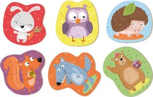 Dodo Puzzle 2-3-4 Zwierzęta leśne 2