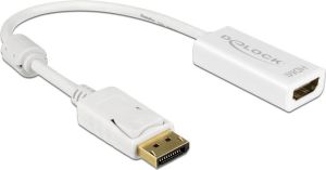 Adapter AV Delock DisplayPort - HDMI biały (62610) 1